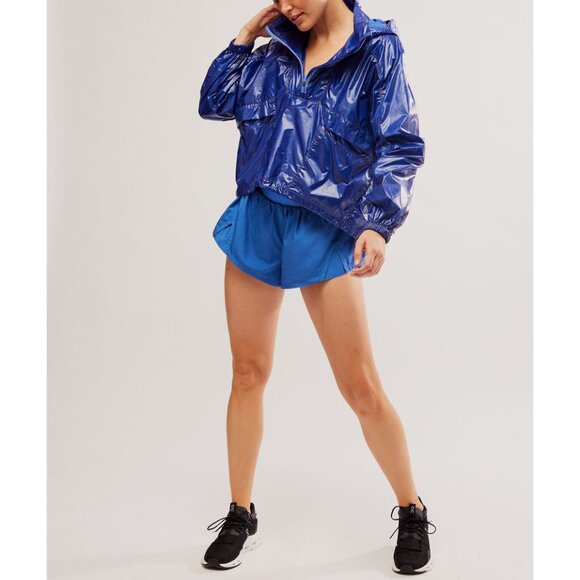 🎉LAST CHANCE🎉 FP MOVEMENT Spring Showers Packable Solid Rain Jacket / Atlantic - Picture 6 of 15